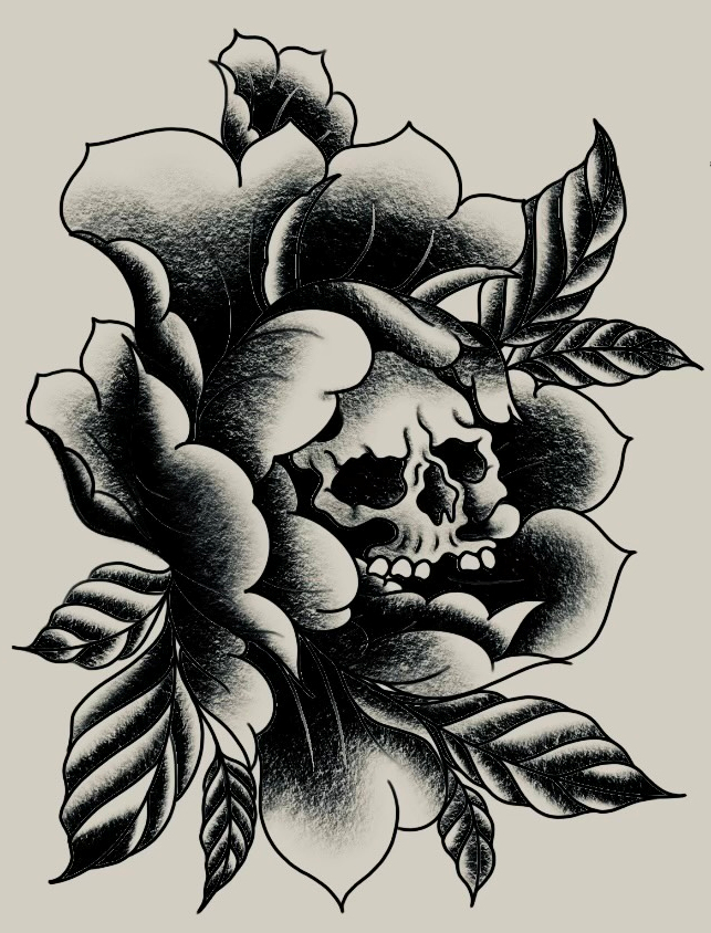 skull_flowers